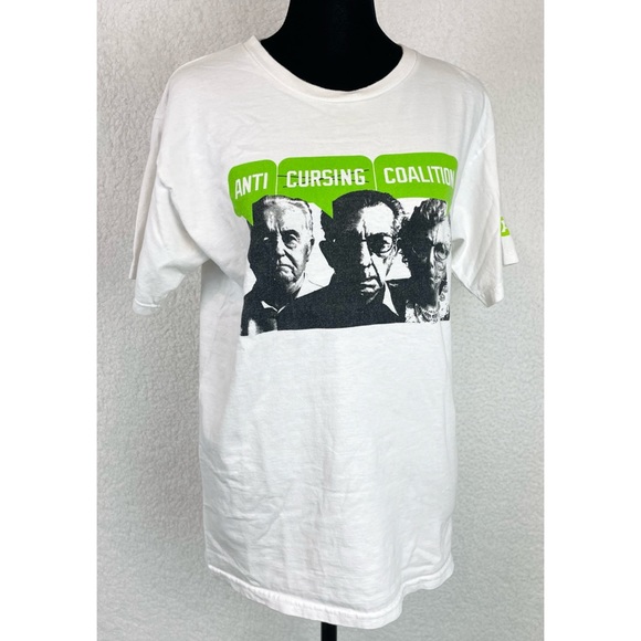DC • Dyrdek White Anti-Cursing Coalition Short Sleeve Graphic Tee - Picture 11 of 11
